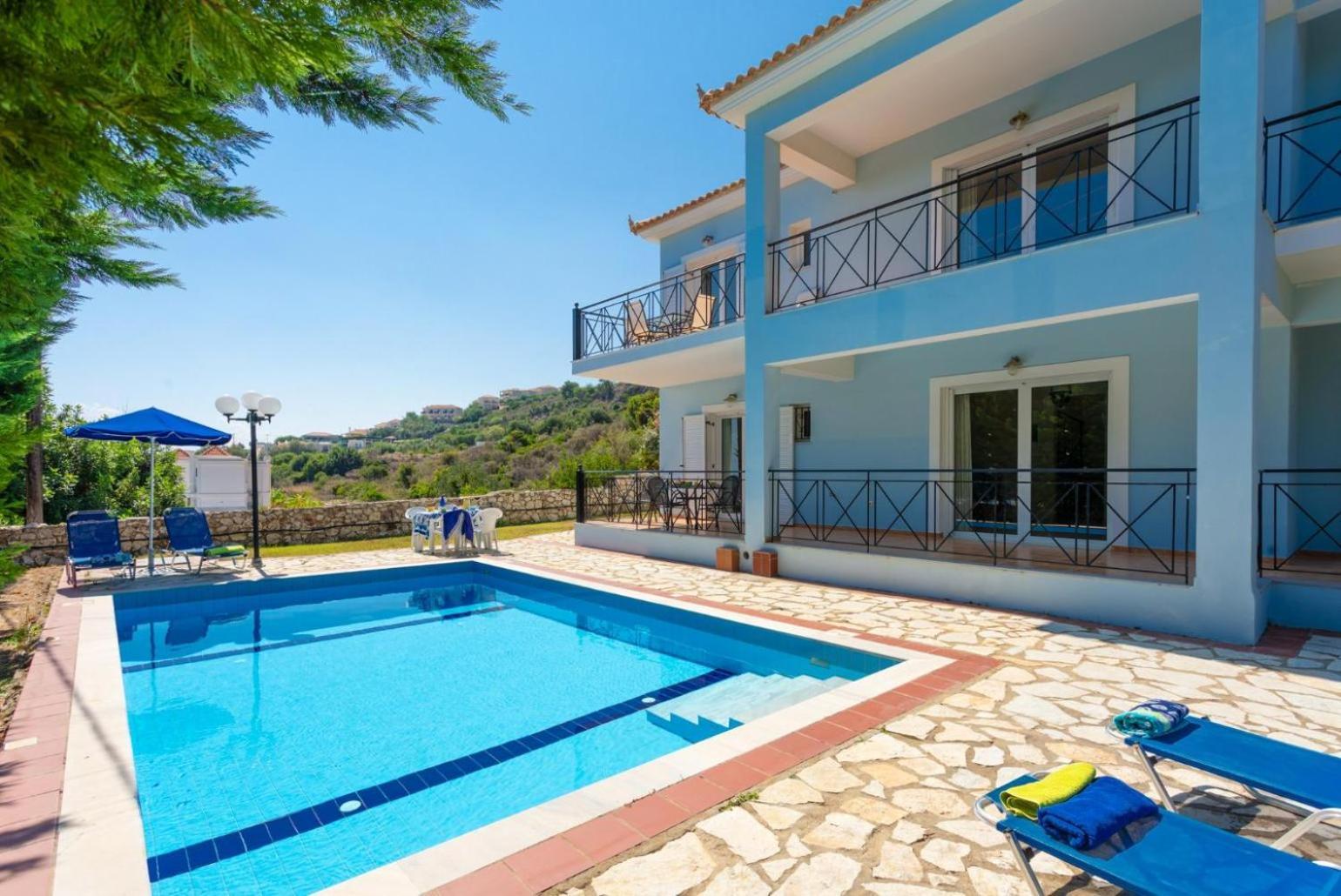 Skala Villa Blue Spathíon Exteriér fotografie
